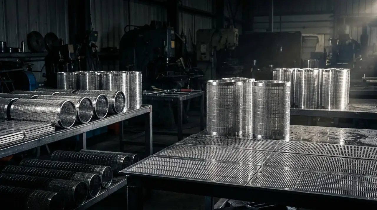 Stainless steel wedge wire filtration screens